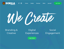 Tablet Screenshot of gorilladesignstudio.com